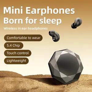 Smallest Invisible Mini Earbuds Wireless Bluetooth, Low Profile Micro Tiny Discreet Hidden Earbuds for Work, Small Headphones, Invisible Sleep Wireless Earphone IPX5 Waterproof for Small Ear Canals
