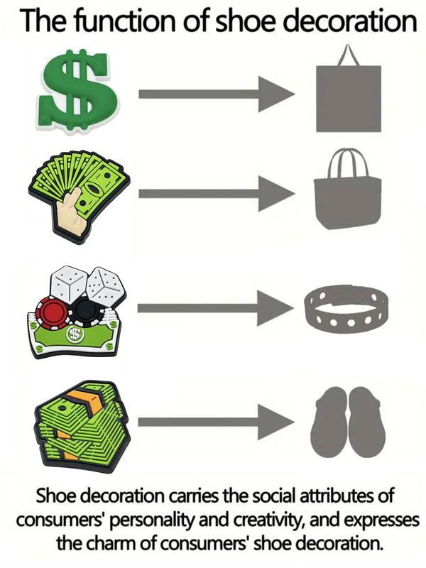 Cartoon Money Croc Shoe Charms for Kids Boys Girls Women Men PVC Wristband Sandals Clog Accessories Party Favor with Dragon and Character Designs