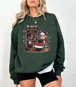 Mrs Santa Claus Reading Dark Romance Book Sweatshirt, Hoodie, Tee, Book Lover Gifts, Cozy Christmas Reading Book Sweatshirt, Holiday Booktok Hoodie, Haunting Adeline, The Lords Series, Legacy Of Gods