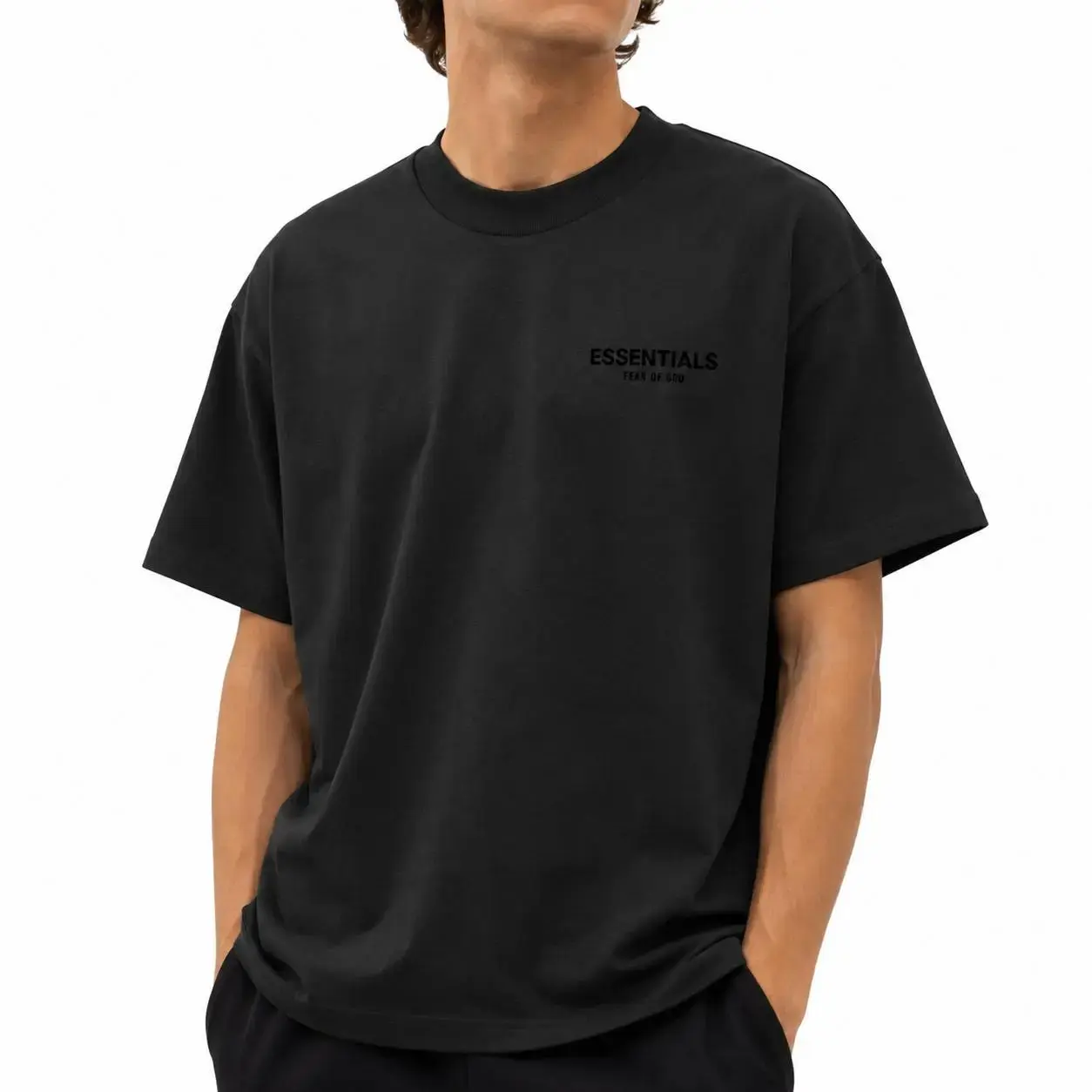 Fear of God Essentials Tee Stretch Limo OVER SIZE Casual Wear Comfortable Fit Simple Design Versatile Everyday Wear