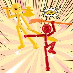 1 Set Movable 3d Printing Mannequin Action Figure MultiJointed Pose Stickman Toy for Kids Creative DIY PlayHot