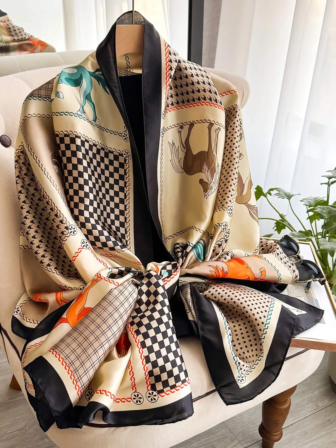 hermes horse scarf - TikTok Shop
