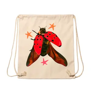 Insect pattern - Fashionable and practical eco-friendly zipper canvas bag