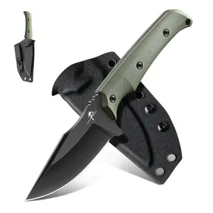 PURPLE DRAGON Outdoor tool, G10 Handle with sheath, D2 Steel suitable for camping and hiking. Ideal gift for outdoor enthusiasts.