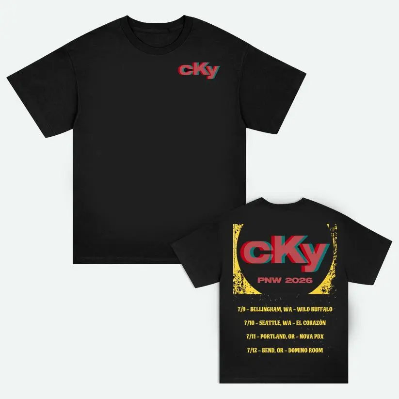 CKY PNW TOUR - JULY 2026 Graphic T-Shirt – Double Sided Front and Back Print Streetwear Tee HGA04806