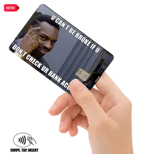 You Cant Be Broke Roll Safe Meme Holographic Debit Credit Card Decal Adhesive Stickers Waterproof Premium Quality Custom Orders Available Easy Application Durable Material