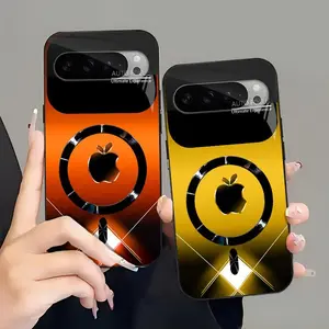 Futuristic Cyberpunk MagSafe Case — Neon Metallic Glossy Magnetic Cover for Google Pixel 9 Pro XL — 975