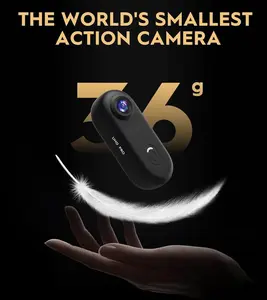 Mini Action Camera IPX7 Waterproof Thumb Body Cam Helmet Mount Magnetic Sport DV for Bike Cycling Pet Vlogging Movie 1080P/4K Metal