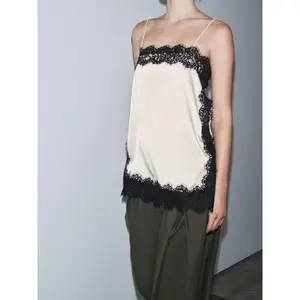 New fashionable, elegant, and sexy women's satin lace shirt GARMENTARY