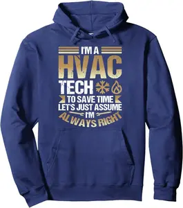HVAC Technician Apparel Men HVAC Tech Accessories Quote Pullover Hoodie Sweatshirt, Hoodie, Comfort Colors