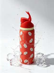 Owala FreeSip 32oz Stainless Steel Water Bottle, Leakproof, Portable Drinkware, BPA-Free, Suitable For Daily Commute, Red Feather Printtravel cup