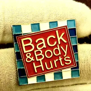 back & body hurts h0t funny pin