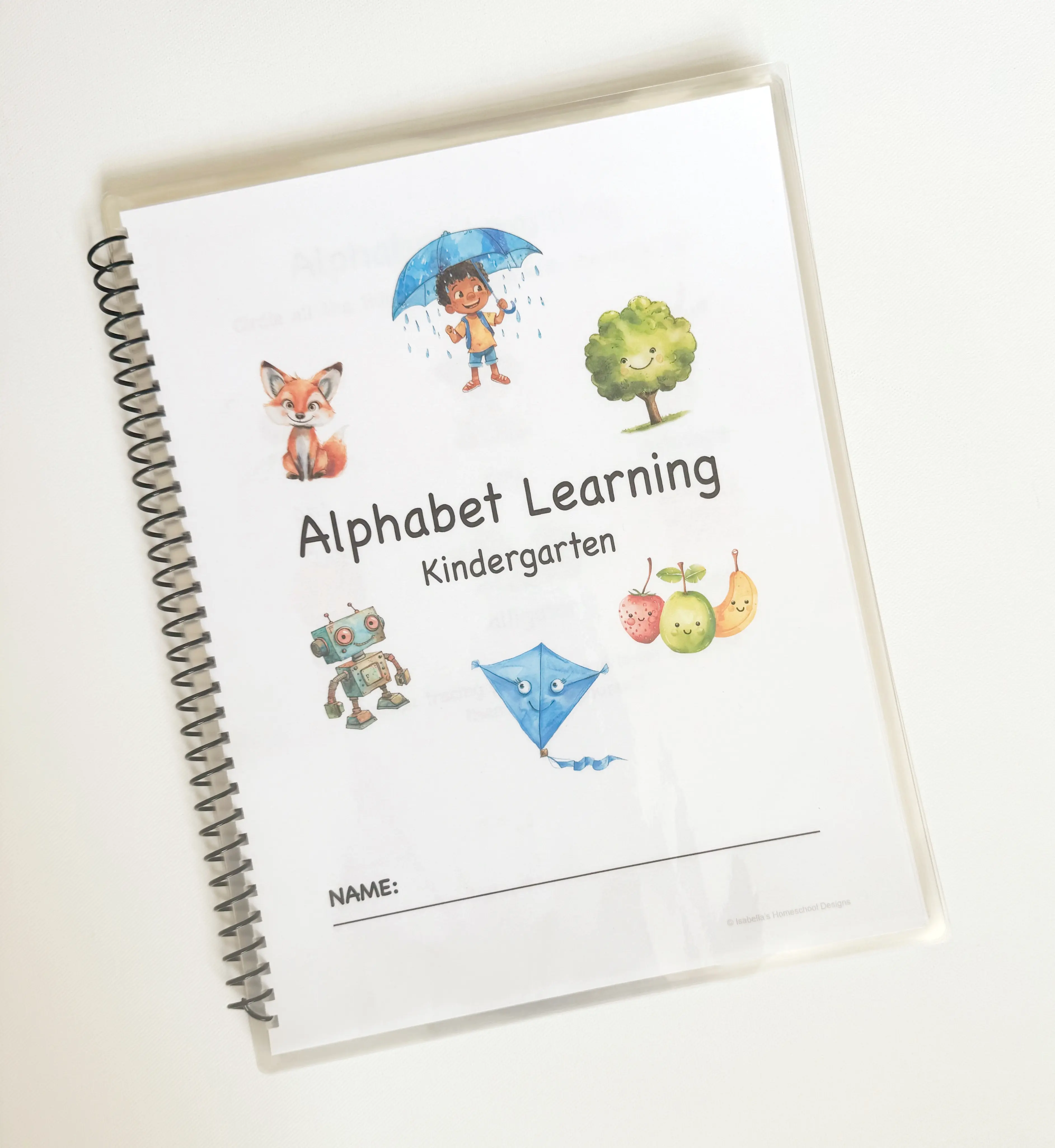 Kindergarten Alphabet Learning Book -Alphabet Tracing, Letter Sound and Recognition