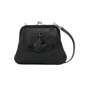 Vivienne Westwood Leather Crossbody Bag with Detachable Strap for Women