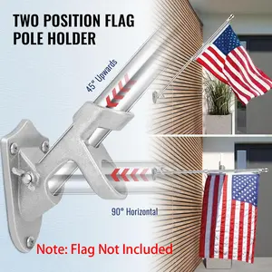Outdoor Flagpole, Detachable Garden Flagpole, Two Position Holder, Perfect for Yard Use, Durable Design, Easy Installation, Ideal for Outdoor Decorations