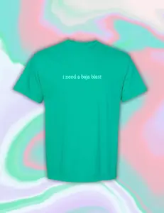Women's Short-Sleeve Baja Blast Embroidery Comfort Colors T-Shirt - Everyday Cute Casual Fit Top