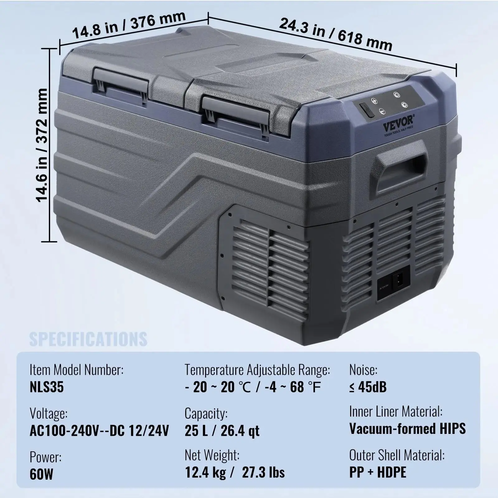 26.4QT/25L Dual Zone & Dual Temp