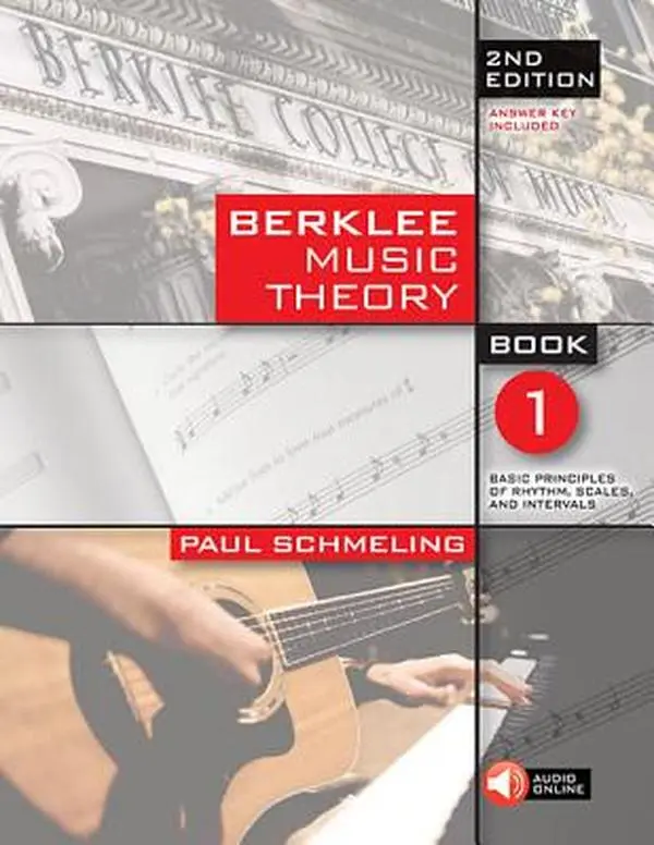 Berklee Music Theory Book 1 - 2nd Edition (Berklee Press Tutorial Book for Learning) - Paul Schmeling, Paperback with Online Audio