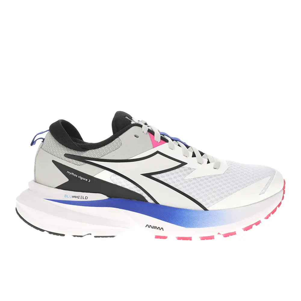 diadora Mens Mythos Blushield Vigore 3 Running Sneakers Shoes - White