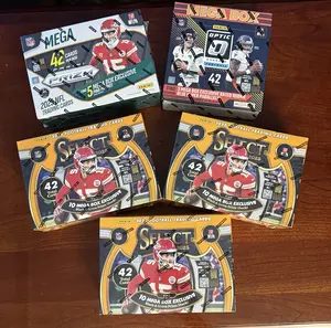 5 Box Mix 2024 / 2025 Mega Football Boxes