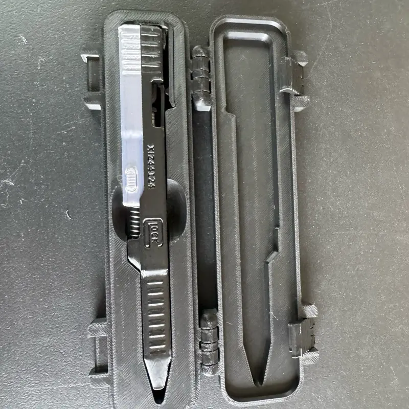 Custom ink pen with case 3-D printed made with a G2 pen Tech Pen Tablet Computer Smartphone