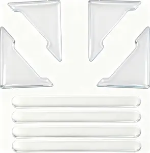 Pcs Clear Car Door Edge Guards AntiCollision Bumper Protectors, Soft Durable PU, SelfAdhesive Easy Install, Universal Fit for Cars, SUVs, RVs