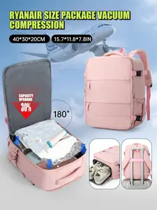 Vacuum Travel Compression Backpack Set, Large Capacity Lightweight Multi-Pocket Design, Handheld & Shoulder Strap, Ideal for Airplane, Business, Vacation, Carry On