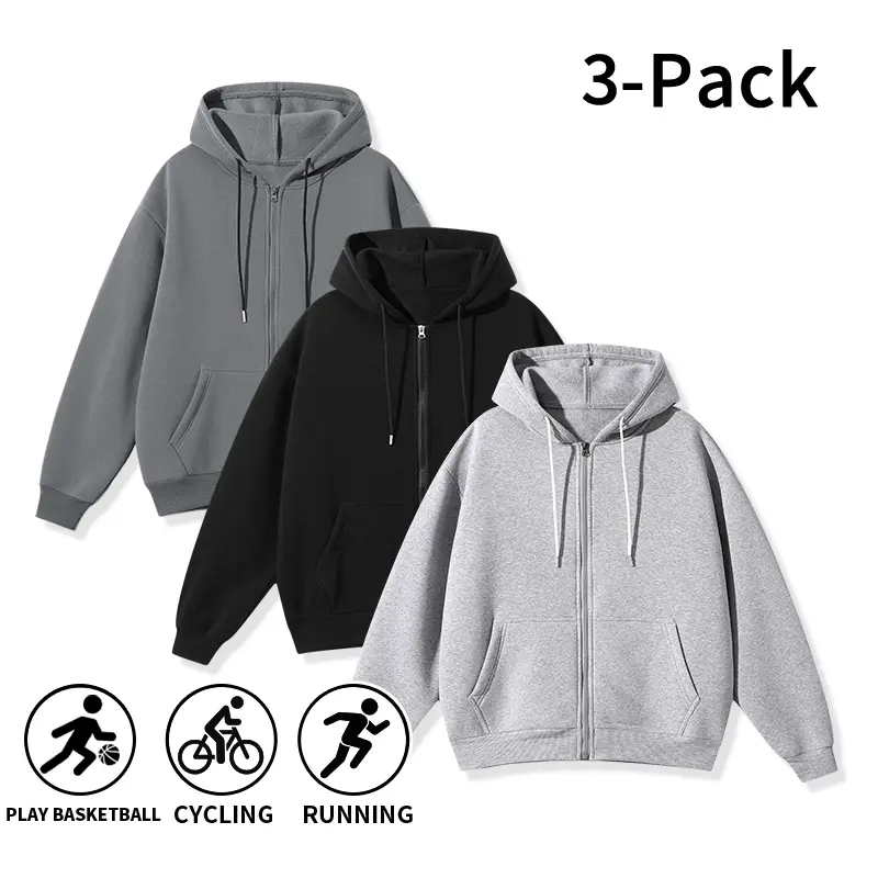 Light gray + black + dark gray