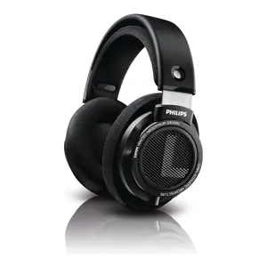 PHILIPS |  HiFi Precision Stereo Over-Ear Headphones with 50mm Neodymium Drivers, Steel Headband, 1.5m Removable Cable, Black