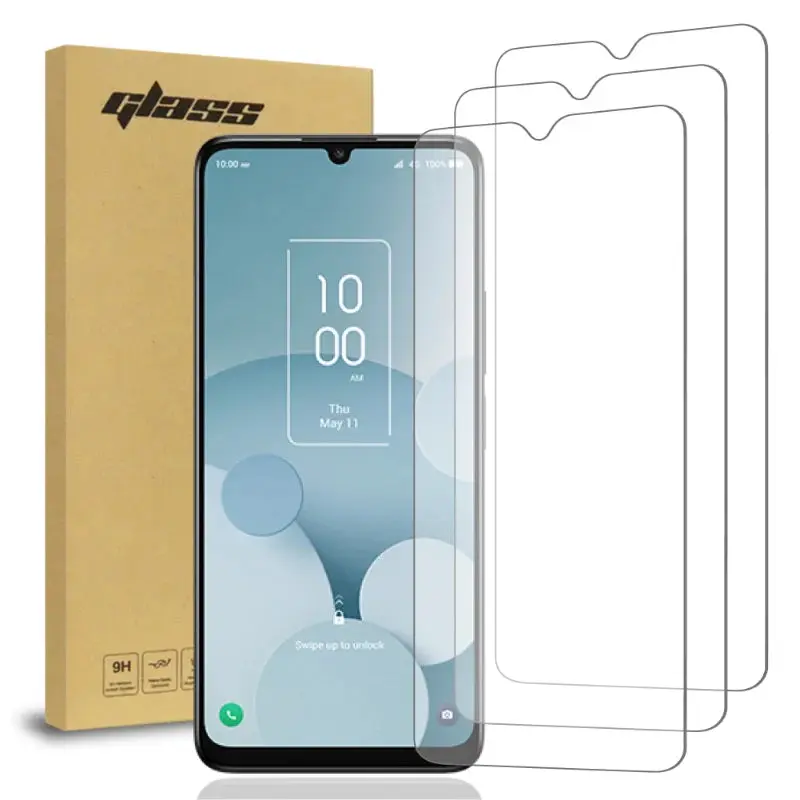 For Lively Jitterbug Smart4 TCL 40 XL TCL 40 T Tempered Glass Screen Protector 3 Pack 9H Hardness Ultra Thin 0.33mm Anti-Scratch & Anti-Fingerprint Protection