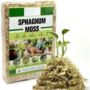 Long Fiber Sphagnum Moss 42QT for Orchid Potting Mix, and Moss Pole for  Indoor. Ideal for Propagating , Maintaining Humidity for Reptiles, Isopods in Paludarium, Aquascape (12 OZ)