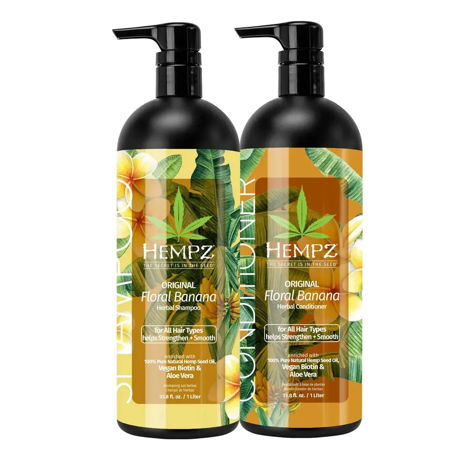 Original Floral Banana Shampoo & Conditioner Set with Vegan Biotin for All Hair Types Original Floral Banana Shampoo & Conditioner Set with Vegan Biotin for All Hair Types
