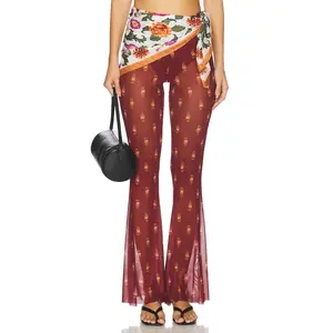 Agua Bendita x REVOLVE Monike + Lexi Pants And Bandana in Burgundy