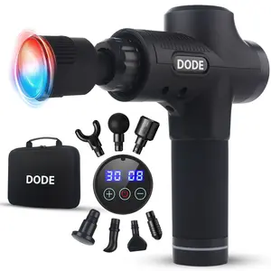 DODE Massage Gun Deep Tissue with Heat and Cold, Back Massage Gun Therapy, 30 Speed Levels, Handheld Massage Gun Deep Tissue, Muscle, Nick, Foot Massager Gun with Portable Case,7 Heads Gun Massager