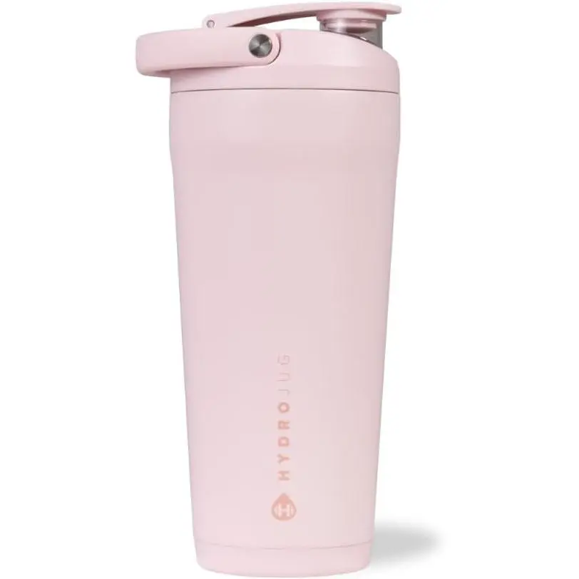 HydroJug 24 oz Stainless Steel Shaker – Insulated Leakproof BPA-Free Bottle with Silent Mixing Grate, No Clumps No Noise, Protein Shaker for Fitness, Gym & Daily Use