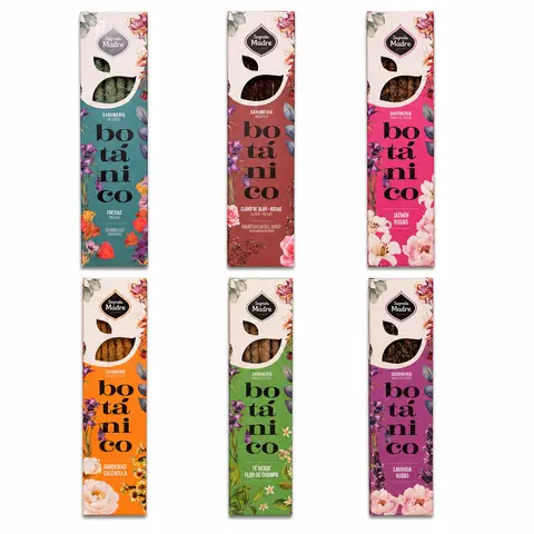 Hand-Rolled All Natural Incense Sticks Collection - 1oz Botanical Herb Blend Scented Floral Freshener with Sage, Smooth Mint, Lavender, Lemon Scents, Calming Fragrance, 12-Month Freshness, Ideal for Home Quiet Evenings & Cozy Rituals
