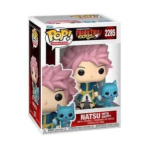 Fairy Tail 100 Years Quest Natsu with Happy #2285 Funko Collectible Anime Action Figure, Vinyl Model Figure Toy