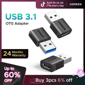 UGREEN USB to USB C Adapter 2/3Pack, USB C Female to USB Male Adapter 10Gbps Type C Converter for iPhone 17 16 15 14 13 Plus Pro Max,iPad Air Mini 6 7,Samsung Galaxy S23 S24,iPad Air,Black-tiktokshopstockup,mothersdaygift