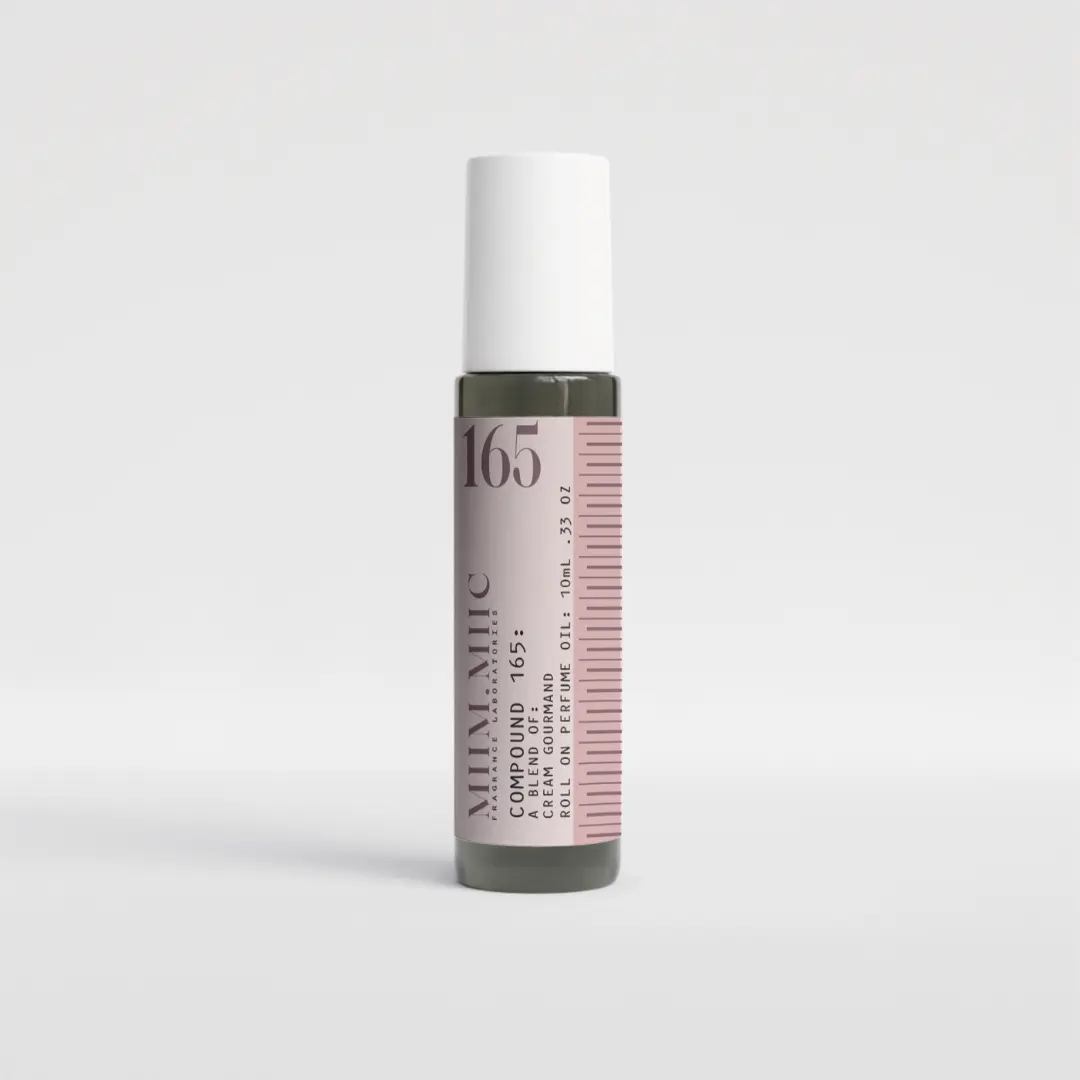 No 165 Cream Gourmand Roll-On Perfume Coconut Vanilla Marshmallow Scent US Origin Travel Size 20% Fragrance Oil Long Lasting Regular Edition
