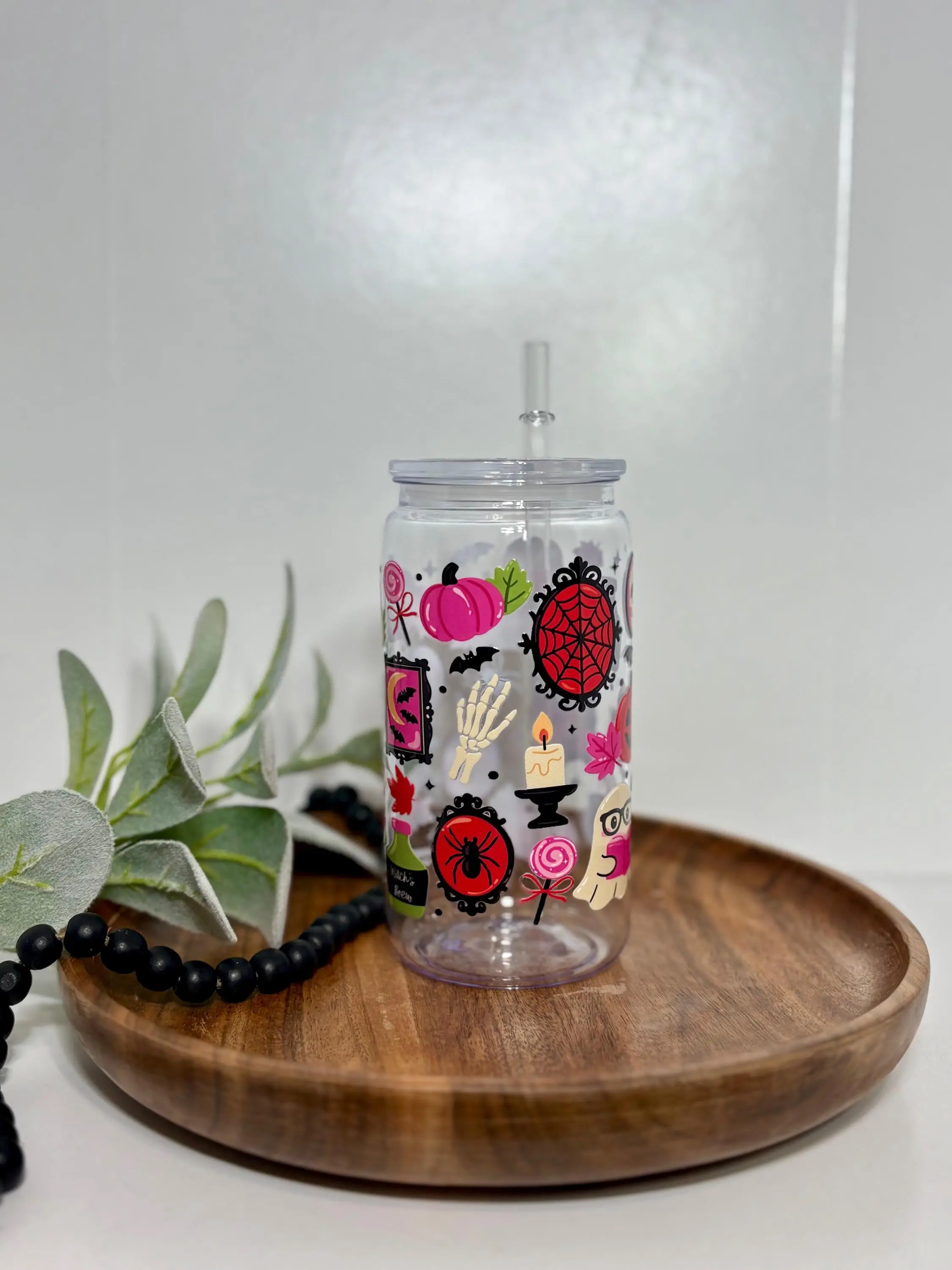 Spooky Cute Halloween Plastic Can Cup