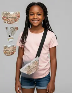 Heartland Print Crossbody Fanny Pack – Handmade Quilted Belt Bag Velda Vintage