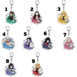 Anime-Inspired Acrylic Keychains | Colorful Chibi Cartoon Charms | Bag & Backpack Accessories