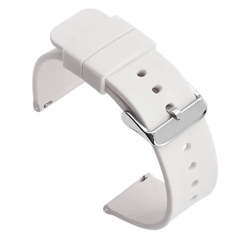 White - Silver Buckle (Quick Release Switch + Tool