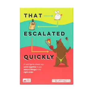 That Escalated Quickly by Exploding Kittens - Fun Game for 2-8 Players with Intense Answers Based on Secret Number boardgame That Escalated Quickly by Exploding Kittens - Fun Game for 2-8 Players with Intense Answers Based on Secret Number boardgame