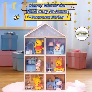 【Holiday Gift】Disney Winnie the Pooh Cozy At-Home Moments Blind Box | Spooky Cute Pooh Bear Figurines, Holiday Gift for Her & Festive Desktop Decor, Holiday & Holiday Haul