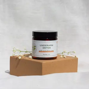 Underarm Detox Mask - Removes Toxins from Commercial Deodorant - 6 Full Face Masks or 12+ Underarm Masks - Body Care Sensitive Comfort Tea Tree