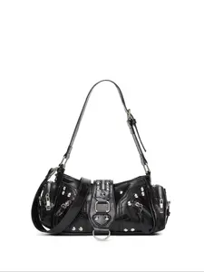 New Trendy Motorcycle Bag for Women, Versatile Fashion Shoulder Crossbody Bag, Ideal for Daily Use and Commuting