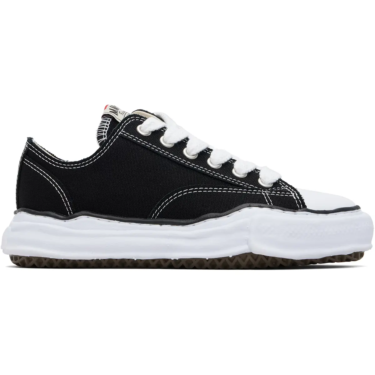 Maison Mihara Yasuhiro "Peterson" OG Sole Canvas Low Black (SKU: A01FW702-BLK) Maison Mihara Yasuhiro "Peterson" OG Sole Canvas Low Black (SKU: A01FW702-BLK)