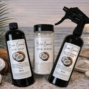 Ultimate Summer Cleaning Bundle | Mop Soap, All Purpose Spray & Sink Scrub | Full Home Reset Kit | Non-Toxic Cleaners