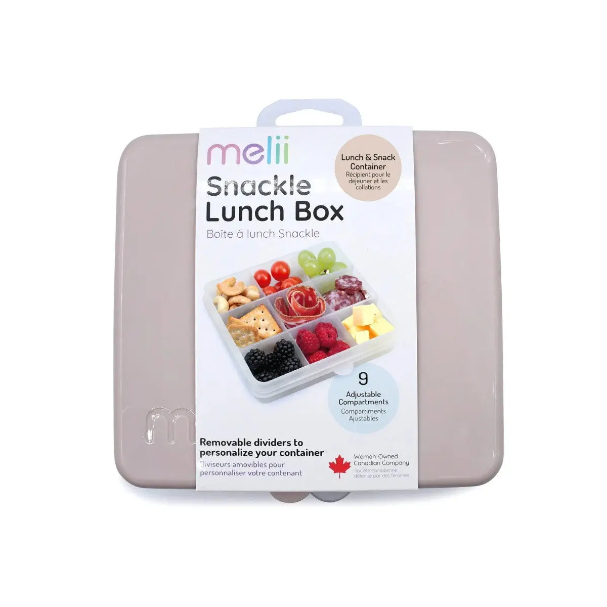 Melii 9 Compartment Snackle Box | Oat Milk